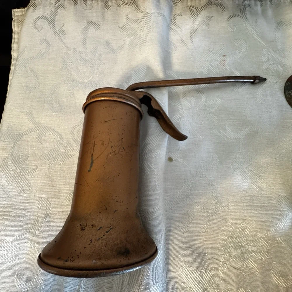 4 Vintage EAGLE- Eaglet 58 Oil Pump Oiler Can Copper Finish Made In USA & Others